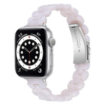 Ovales Ersatzarmband aus Kunstharz, passend für Apple Watch Series 7 (41 mm), 6, SE, 5 und 4 (40 mm) sowie für Apple Watch Series 7 (45 mm), 6, SE, 5 und 4 (44 mm).