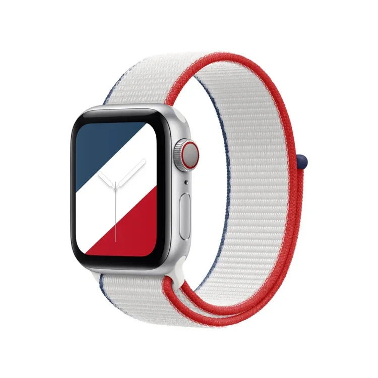 Internationale Loopback-Ersatzarmbänder für Apple Watch Series 7 (45 mm), 6, SE, 5, 4 (44 mm), 3, 2, 1 (42 mm), 7 (41 mm), 6, SE, 5, 4 (40 mm) und 3, 2, 1 (38 mm).