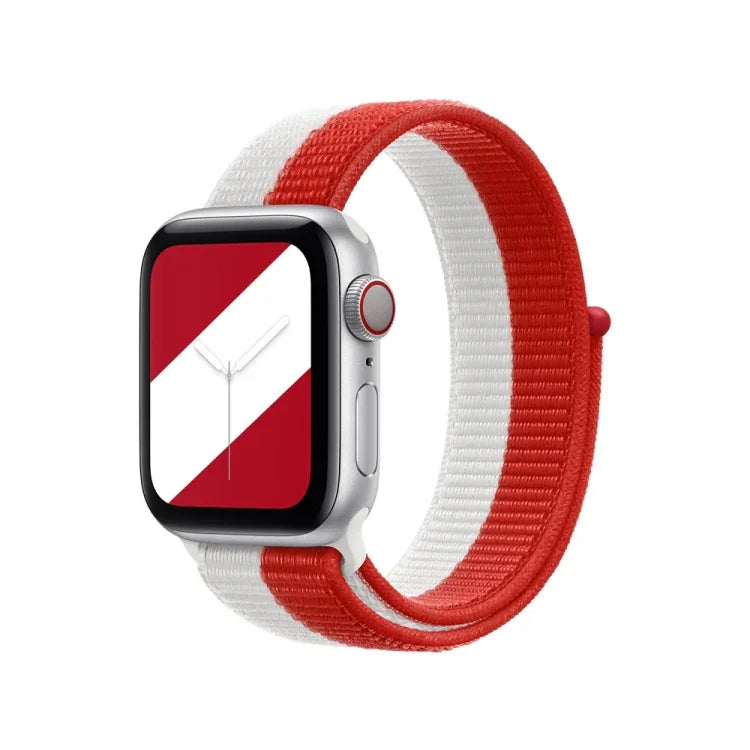 Internationale Loopback-Ersatzarmbänder für Apple Watch Series 7 (45 mm), 6, SE, 5, 4 (44 mm), 3, 2, 1 (42 mm), 7 (41 mm), 6, SE, 5, 4 (40 mm) und 3, 2, 1 (38 mm).