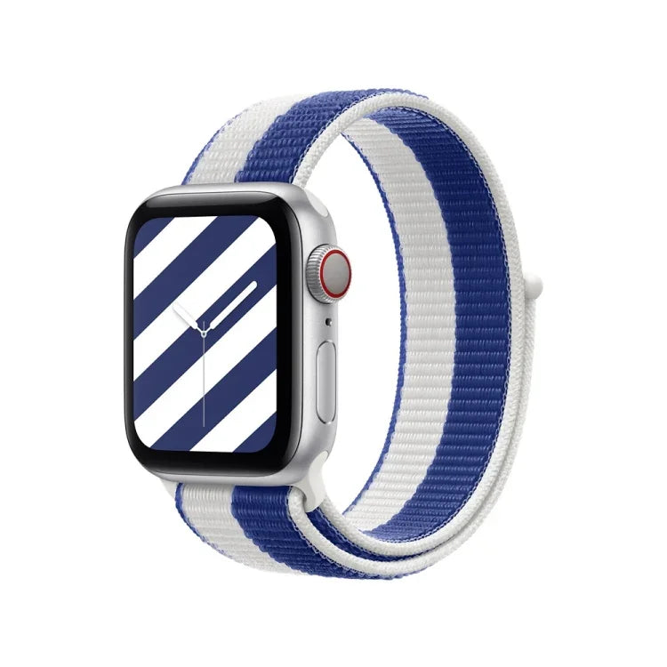 Internationale Loopback-Ersatzarmbänder für Apple Watch Series 7 (45 mm), 6, SE, 5, 4 (44 mm), 3, 2, 1 (42 mm), 7 (41 mm), 6, SE, 5, 4 (40 mm) und 3, 2, 1 (38 mm).
