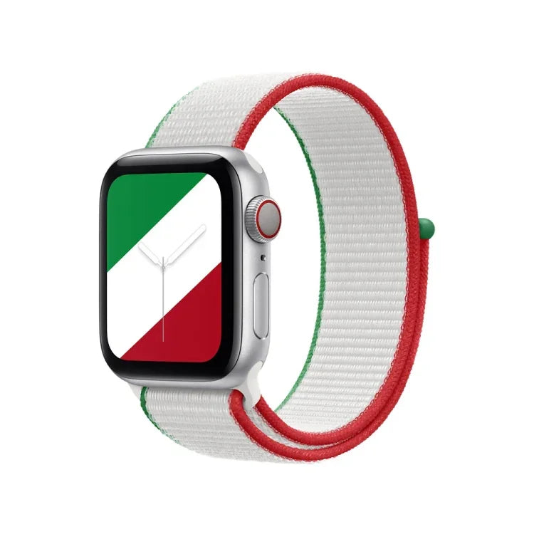 Internationale Loopback-Ersatzarmbänder für Apple Watch Series 7 (45 mm), 6, SE, 5, 4 (44 mm), 3, 2, 1 (42 mm), 7 (41 mm), 6, SE, 5, 4 (40 mm) und 3, 2, 1 (38 mm).