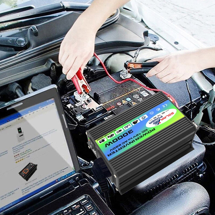 Tang I Generation 12V to 110V 3000W Intelligent Car Power Inverter with Dual USB, 12V to 110V