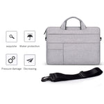 ND05SDJ Oxford-Stoff + Nylon Laptop Tragbare Schultertasche, 13,3 Zoll, 14,1-15,4 Zoll, 15,6 Zoll