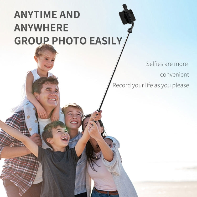 Q02S Fülllicht Bluetooth Selfie-Stick Stativ Handyhalter, Q02S (Schwarz), Q02S (Weiß)