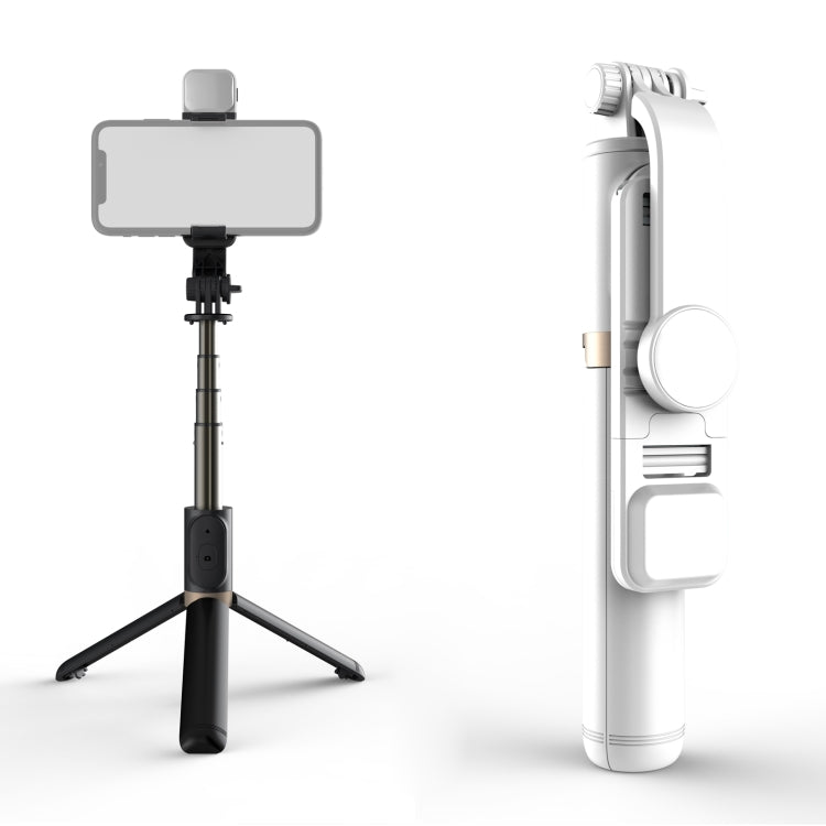 Q03S Fülllicht Bluetooth Selfie-Stick Stativ Handyhalter, Q03S (Schwarz), Q03S (Weiß)