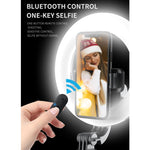 Q07 6 Zoll Ringlicht Tragbarer Bluetooth Selfie-Stick Stativ, Q07