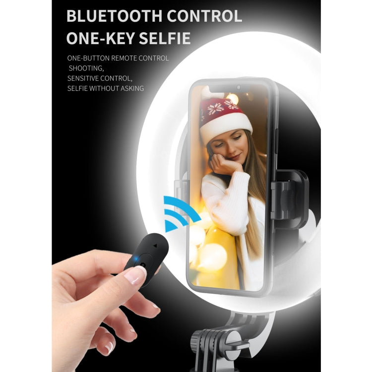 Q07 6 Zoll Ringlicht Tragbarer Bluetooth Selfie-Stick Stativ, Q07