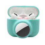 2 in 1 Stoßfeste Vollschutz Silikon Schutzhülle, Für AirPods Pro / AirTag