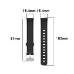 For Fitbit Luxe xDFind Silicone Watch Band, Size:S (Pine Needle Green), S