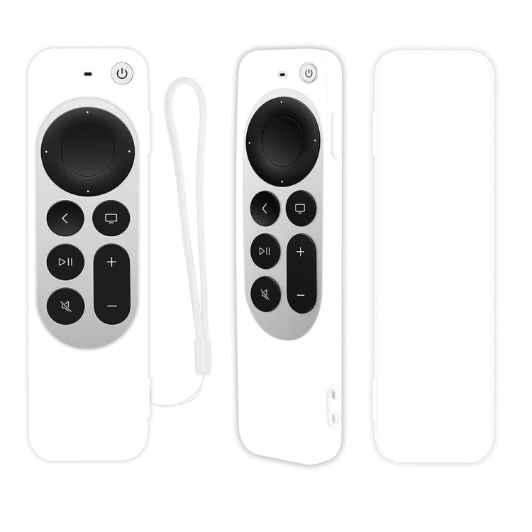 Silikon-Schutzhülle mit Seil für Apple TV 4K 4. Siri Remote Controller