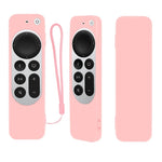 Silikon-Schutzhülle mit Seil für Apple TV 4K 4. Siri Remote Controller