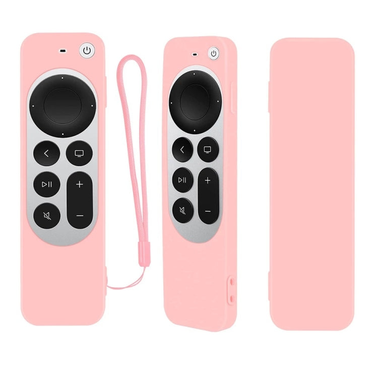 Silikon-Schutzhülle mit Seil für Apple TV 4K 4. Siri Remote Controller
