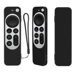 Silikon-Schutzhülle mit Seil für Apple TV 4K 4. Siri Remote Controller