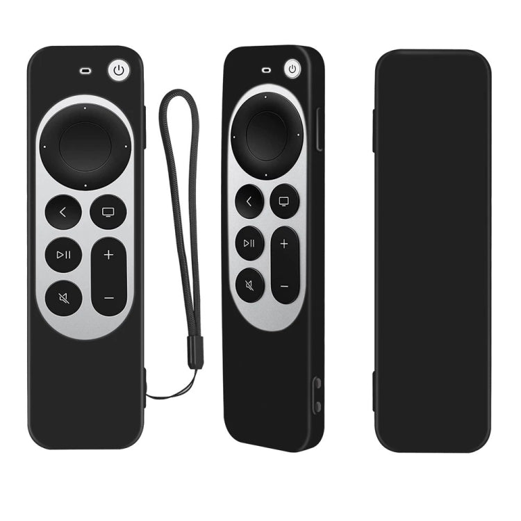 Silikon-Schutzhülle mit Seil für Apple TV 4K 4. Siri Remote Controller