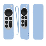 Silikon-Schutzhülle mit Seil für Apple TV 4K 4. Siri Remote Controller