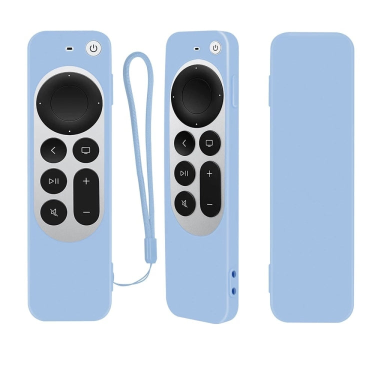 Silikon-Schutzhülle mit Seil für Apple TV 4K 4. Siri Remote Controller