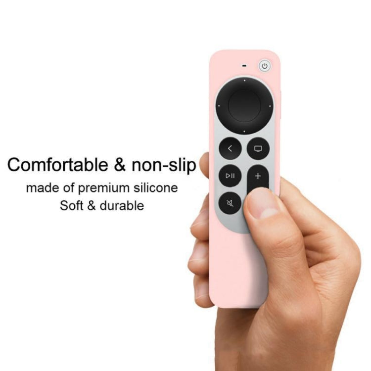 Silikon-Schutzhülle mit Seil für Apple TV 4K 4. Siri Remote Controller