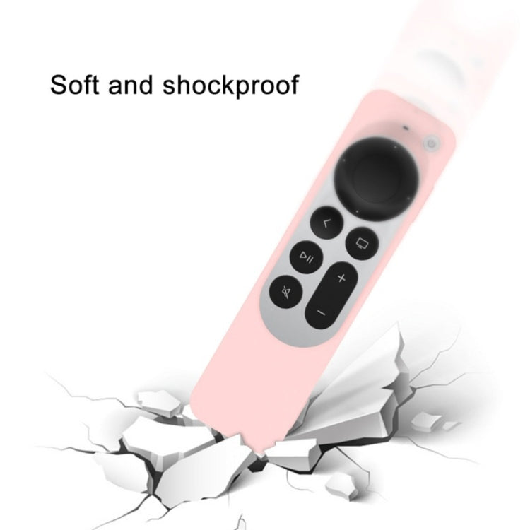 Silikon-Schutzhülle mit Seil für Apple TV 4K 4. Siri Remote Controller