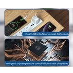 WK WP-U56 2A Dual USB Schnelllade-Reiseladegerät Netzteil, EU-Stecker