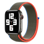 Sportarmband mit Schlaufenverschluss, passend für Apple Watch Series 7 (41 mm), 6, SE, 5 und 4 (40 mm), 7 (45 mm), 6, SE, 5 und 4 (44 mm) und 7 (41 mm), 6, SE, 5 und 4 (40 mm).