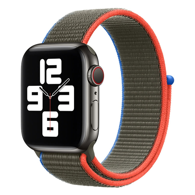 Sportarmband mit Schlaufenverschluss, passend für Apple Watch Series 7 (41 mm), 6, SE, 5 und 4 (40 mm), 7 (45 mm), 6, SE, 5 und 4 (44 mm) und 7 (41 mm), 6, SE, 5 und 4 (40 mm).