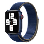 Sportarmband mit Schlaufenverschluss, passend für Apple Watch Series 7 (41 mm), 6, SE, 5 und 4 (40 mm), 7 (45 mm), 6, SE, 5 und 4 (44 mm) und 7 (41 mm), 6, SE, 5 und 4 (40 mm).