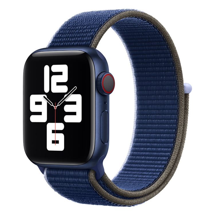 Sportarmband mit Schlaufenverschluss, passend für Apple Watch Series 7 (41 mm), 6, SE, 5 und 4 (40 mm), 7 (45 mm), 6, SE, 5 und 4 (44 mm) und 7 (41 mm), 6, SE, 5 und 4 (40 mm).