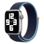 Sportarmband mit Schlaufenverschluss, passend für Apple Watch Series 7 (41 mm), 6, SE, 5 und 4 (40 mm), 7 (45 mm), 6, SE, 5 und 4 (44 mm) und 7 (41 mm), 6, SE, 5 und 4 (40 mm).
