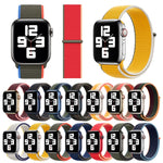 Sportarmband mit Schlaufenverschluss, passend für Apple Watch Series 7 (41 mm), 6, SE, 5 und 4 (40 mm), 7 (45 mm), 6, SE, 5 und 4 (44 mm) und 7 (41 mm), 6, SE, 5 und 4 (40 mm).