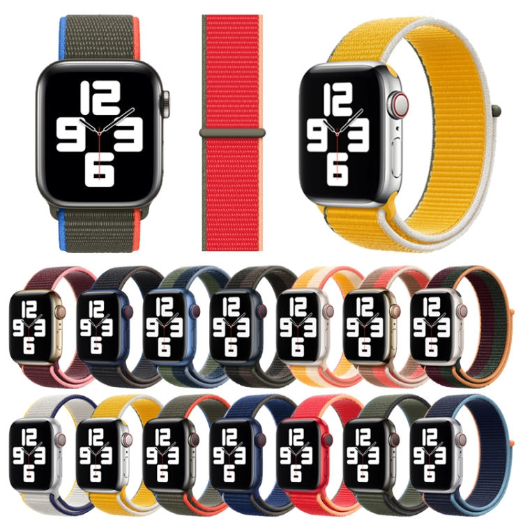 Sportarmband mit Schlaufenverschluss, passend für Apple Watch Series 7 (41 mm), 6, SE, 5 und 4 (40 mm), 7 (45 mm), 6, SE, 5 und 4 (44 mm) und 7 (41 mm), 6, SE, 5 und 4 (40 mm).