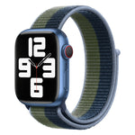 Sportarmband mit Schlaufenverschluss, passend für Apple Watch Series 7 (41 mm), 6, SE, 5 und 4 (40 mm), 7 (45 mm), 6, SE, 5 und 4 (44 mm) und 7 (41 mm), 6, SE, 5 und 4 (40 mm).