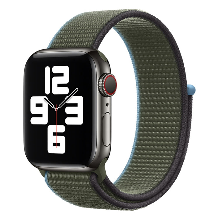 Sportarmband mit Schlaufenverschluss, passend für Apple Watch Series 7 (41 mm), 6, SE, 5 und 4 (40 mm), 7 (45 mm), 6, SE, 5 und 4 (44 mm) und 7 (41 mm), 6, SE, 5 und 4 (40 mm).