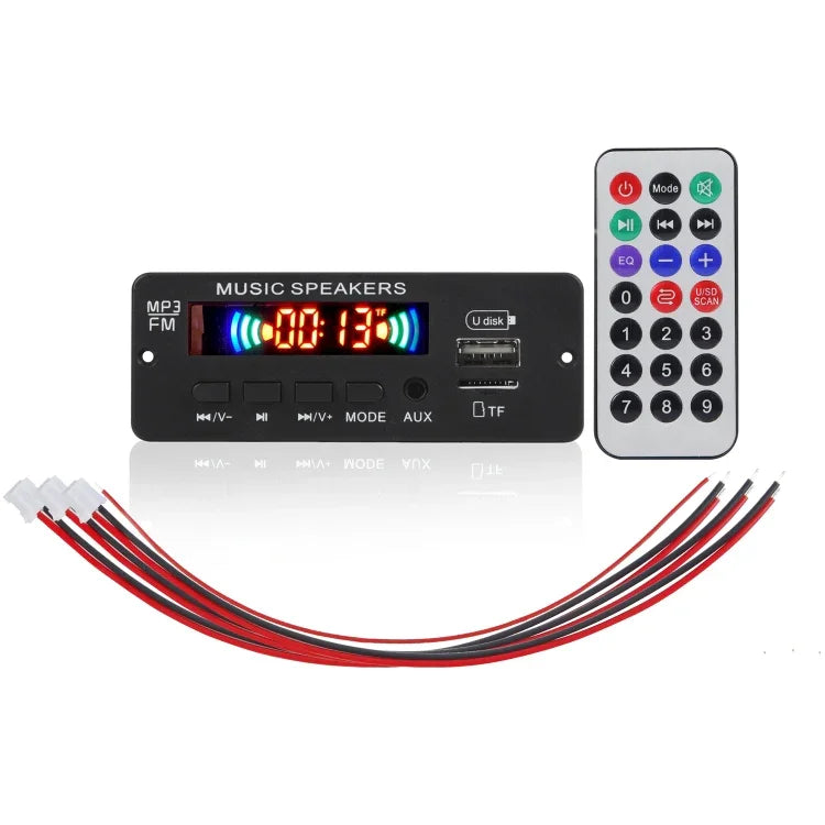 JX-808BT Auto 12V Audio MP3 Player Decoderplatine FM-Radio USB, mit Bluetooth / Fernbedienung / Aufnahme, JX-808BT