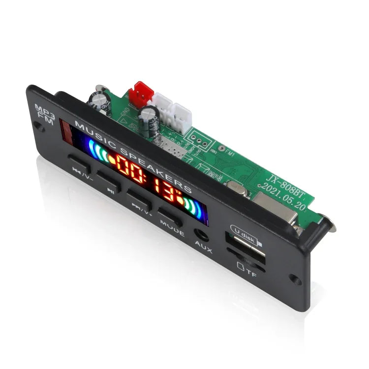 JX-808BT Auto 12V Audio MP3 Player Decoderplatine FM-Radio USB, mit Bluetooth / Fernbedienung / Aufnahme, JX-808BT