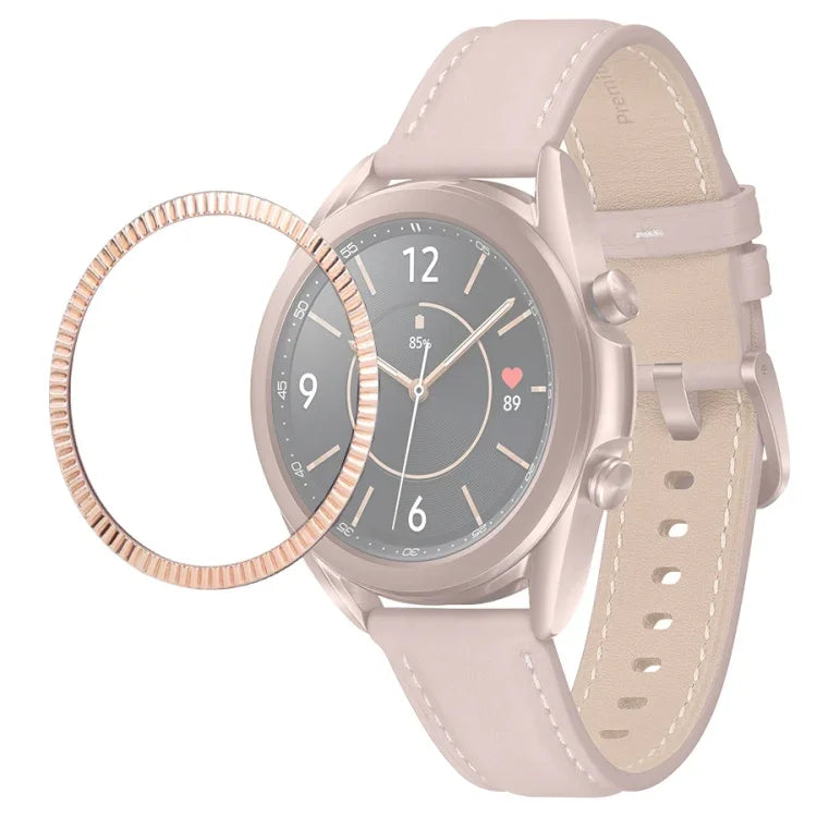 Lünettenring mit Wellenstruktur für Smartwatches, passend für Samsung Galaxy Watch 3 (41 mm) und Samsung Galaxy Watch 3 (45 mm).