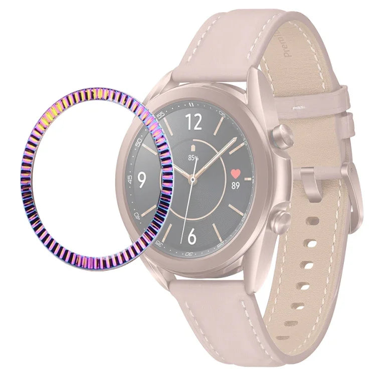 Lünettenring mit Wellenstruktur für Smartwatches, passend für Samsung Galaxy Watch 3 (41 mm) und Samsung Galaxy Watch 3 (45 mm).