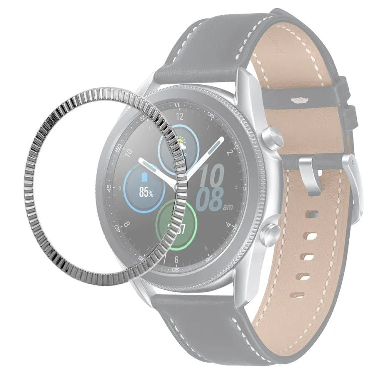 Lünettenring mit Wellenstruktur für Smartwatches, passend für Samsung Galaxy Watch 3 (41 mm) und Samsung Galaxy Watch 3 (45 mm).