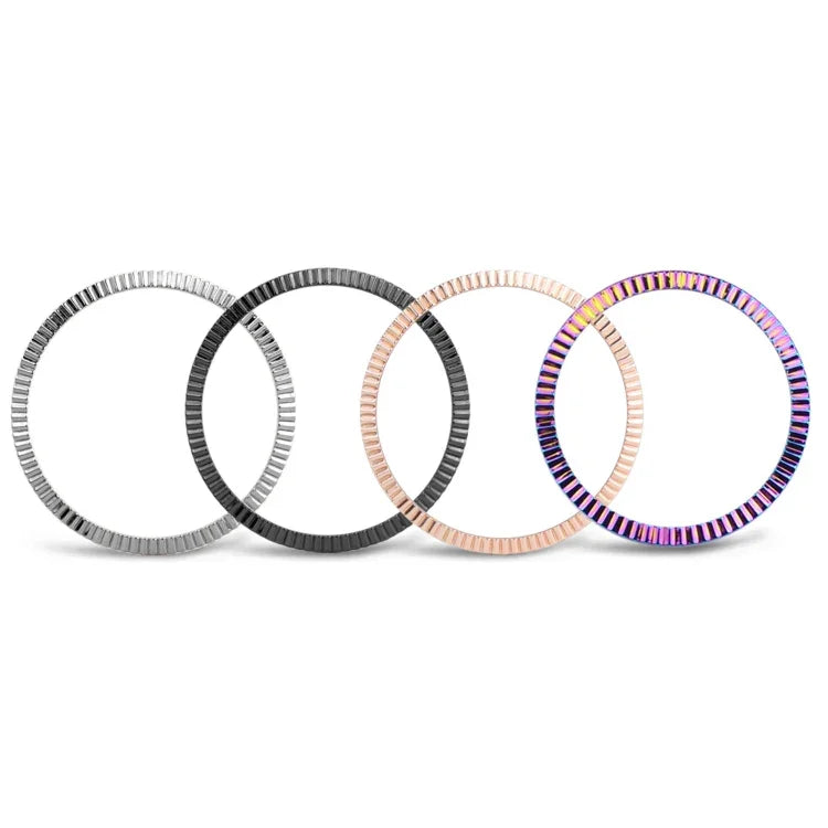 Lünettenring mit Wellenstruktur für Smartwatches, passend für Samsung Galaxy Watch 3 (41 mm) und Samsung Galaxy Watch 3 (45 mm).