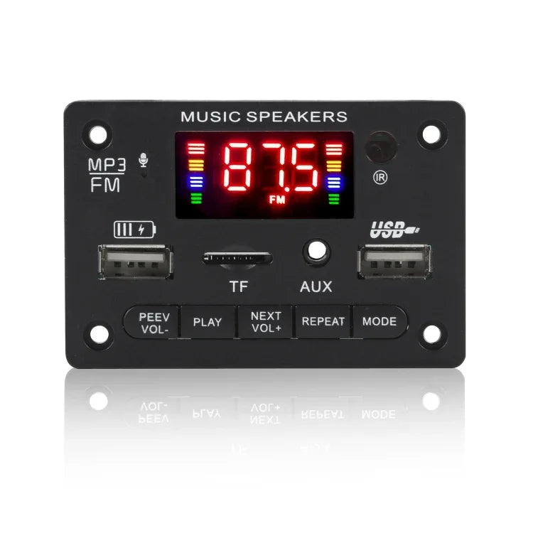 JX-809BT Auto 12V Audio MP3 Player Decoderplatine FM Radio USB, mit Bluetooth / Fernbedienung / Aufnahme, JX-809BT