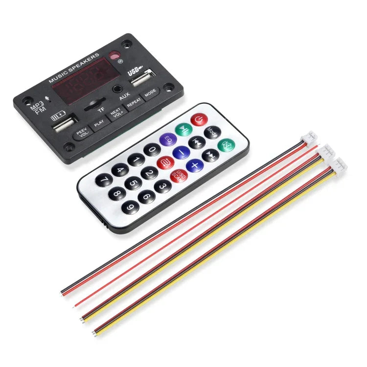 JX-810BT Auto-12V-Audio-MP3-Player-Decoderplatine mit FM-Radio/USB/Bluetooth/Fernbedienung/Aufnahmefunktion, JX-810BT
