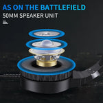 HXSJ F16 Gaming-Headset mit Mikrofon, RGB-Beleuchtung, Stereo, 3,5 mm + USB-Anschluss