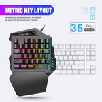 HXSJ P8+V100+J900 Tastatur-Maus-Konverter + Einhandtastatur + Programmier-Gaming-Maus-Set, P8+V100+A883