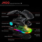 HXSJ V100+A883+P8 Einhand-Tastatur + Programmier-Gaming-Maus + Tastatur-Maus-Konverter-Set, V100+J900+P8