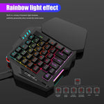 HXSJ V100+A883+P8 Einhand-Tastatur + Programmier-Gaming-Maus + Tastatur-Maus-Konverter-Set, V100+J900+P8