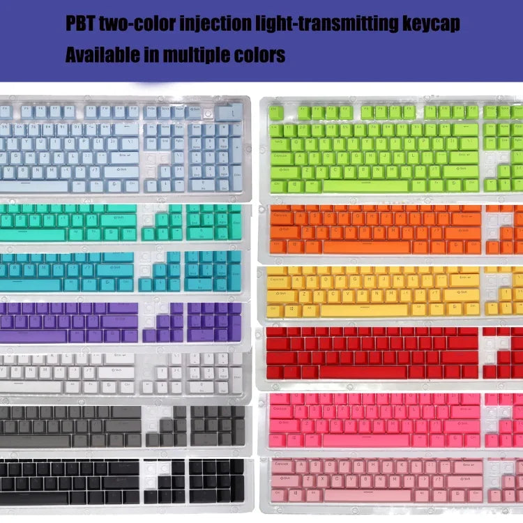 HXSJ P9 104 Tasten PBT Farbige Mechanische Tastatur Tastenkappen