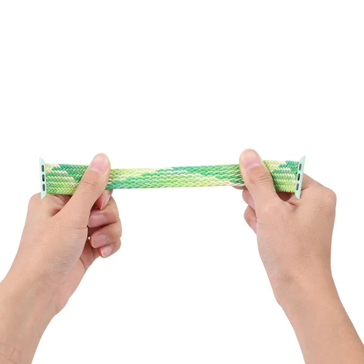 Ersatzarmband aus Nylon mit einfacher Schlaufenwebung, Größe: L 155 mm für Apple Watch Series 6 &amp; SE &amp; 5 &amp; 4 40 mm / 3 &amp; 2 &amp; 1 38 mm, L 155 mm 40 mm / 38 mm