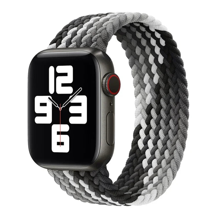 Ersatzarmband aus Nylon mit einfacher Schlaufenwebung, Größe: XS 135 mm für Apple Watch Series 6 &amp; SE &amp; 5 &amp; 4 44 mm / 3 &amp; 2 &amp; 1 42 mm, XS 135 mm 44 mm / 42 mm