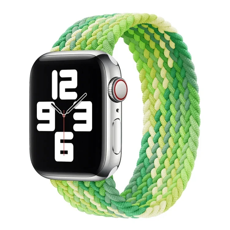 Ersatzarmband aus Nylon mit einfacher Schlaufenwebung, Größe: XS 135 mm für Apple Watch Series 6 &amp; SE &amp; 5 &amp; 4 44 mm / 3 &amp; 2 &amp; 1 42 mm, XS 135 mm 44 mm / 42 mm