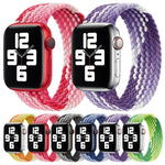 Ersatzarmband aus Nylon mit einfacher Schlaufenwebung, Größe: XS 135 mm für Apple Watch Series 6 &amp; SE &amp; 5 &amp; 4 44 mm / 3 &amp; 2 &amp; 1 42 mm, XS 135 mm 44 mm / 42 mm