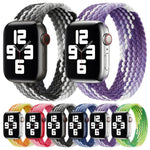 Ersatzarmband aus Nylon mit einfacher Schlaufenwebung, Größe: S 145 mm für Apple Watch Series 6 &amp; SE &amp; 5 &amp; 4 44 mm / 3 &amp; 2 &amp; 1 42 mm, S 145 mm 44 mm / 42 mm